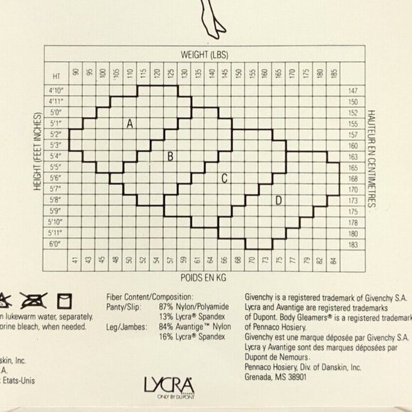 Givenchy Body Gleamers Pantyhose Size Large Shimmery White Control Top Sandalfoo - Picture 3 of 3